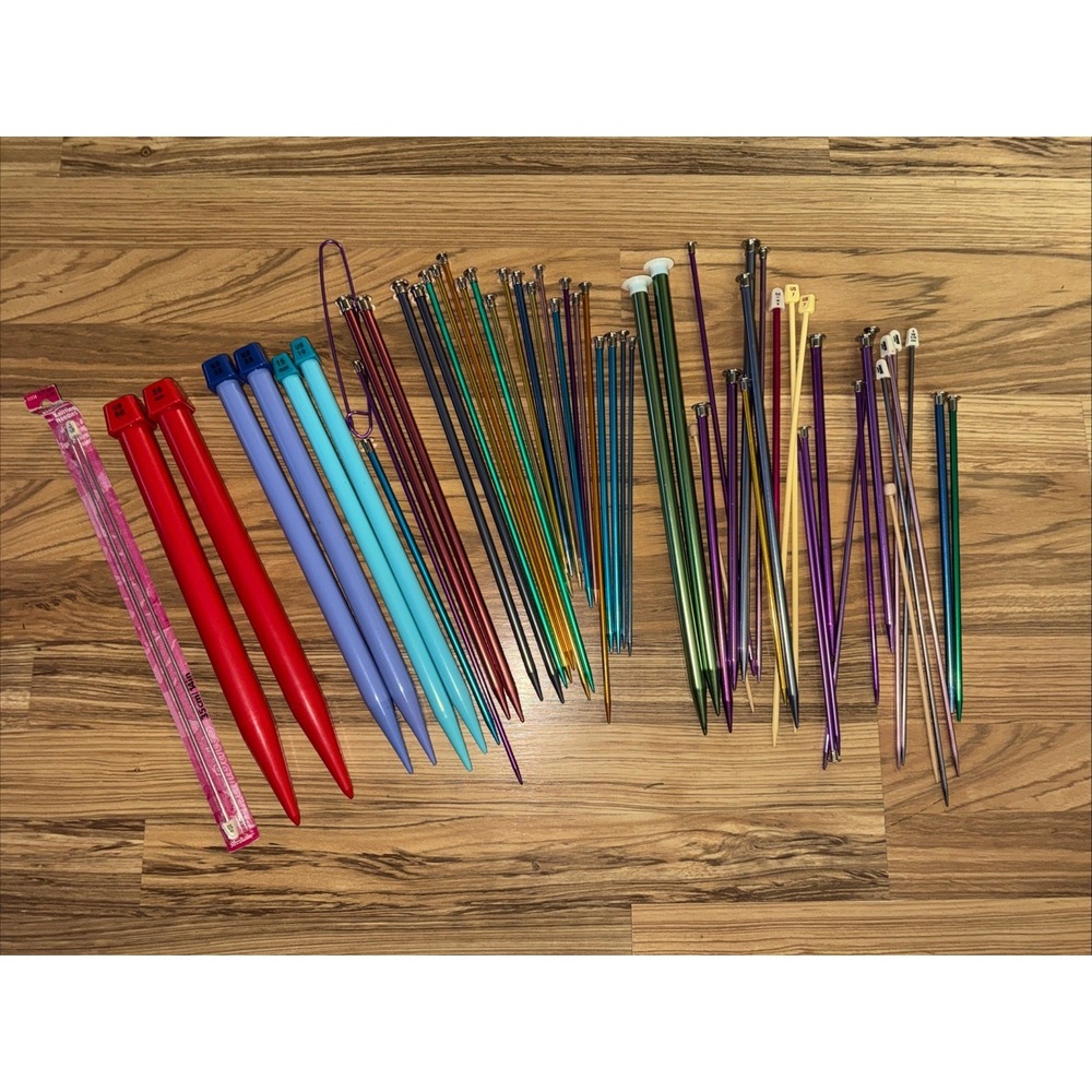 Large‎ Mixed Lot Of Knitting Needles Various Sizes Types